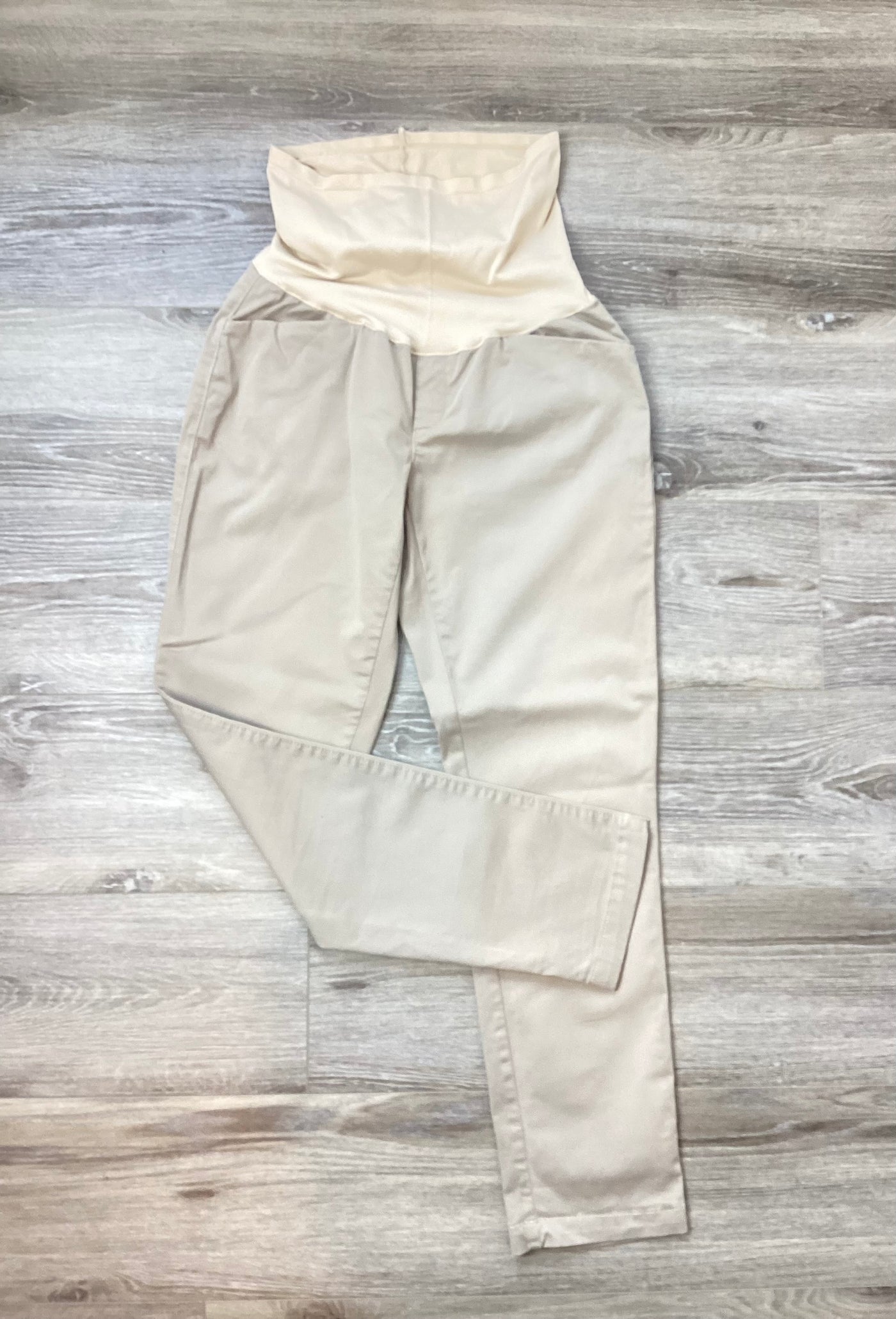 Gap Maternity camel overbump chino style trousers - Size 2 (Approx UK 10)