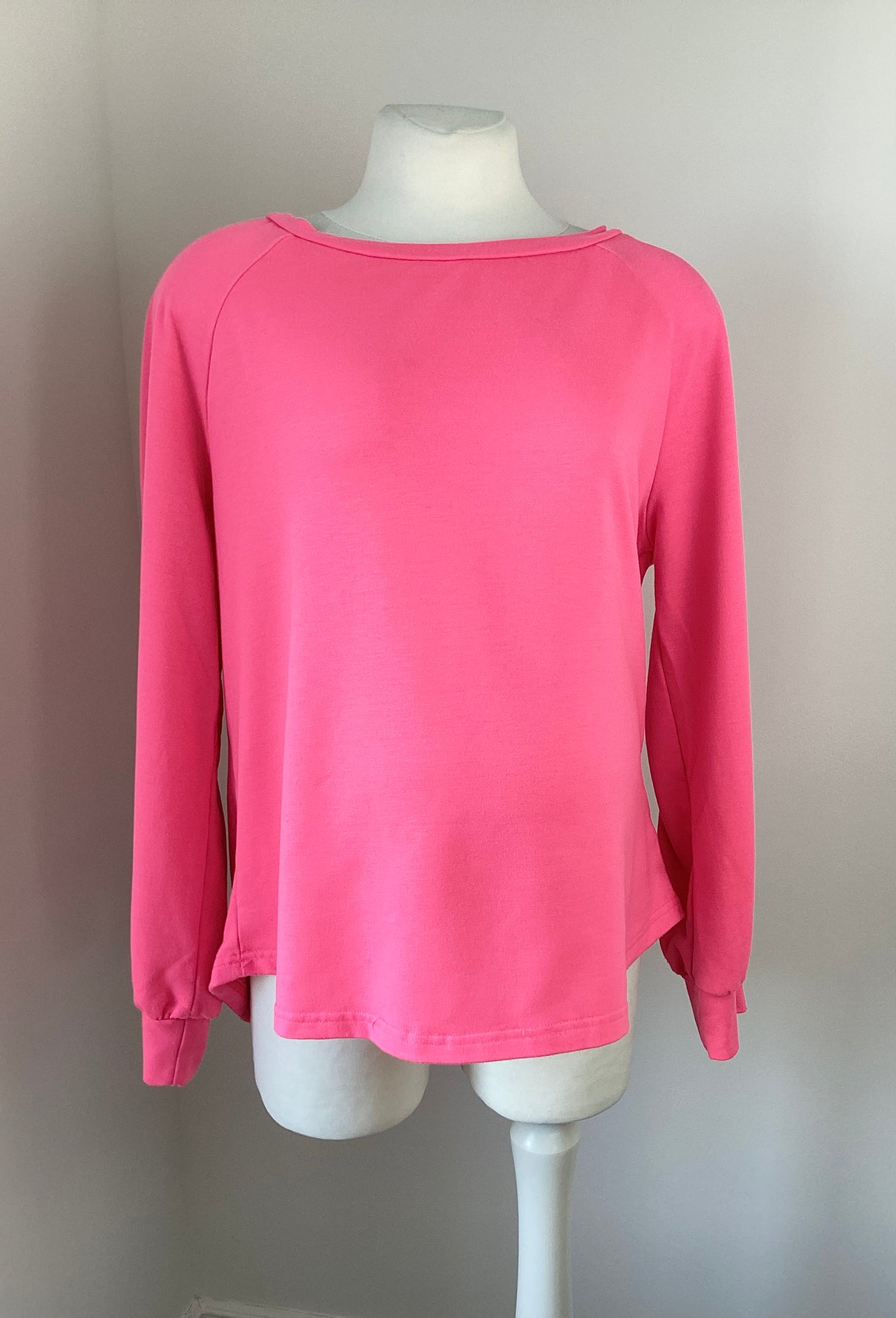 Shein Maternity neon pink long sleeved jumper - Size L (Approx UK 12/14)