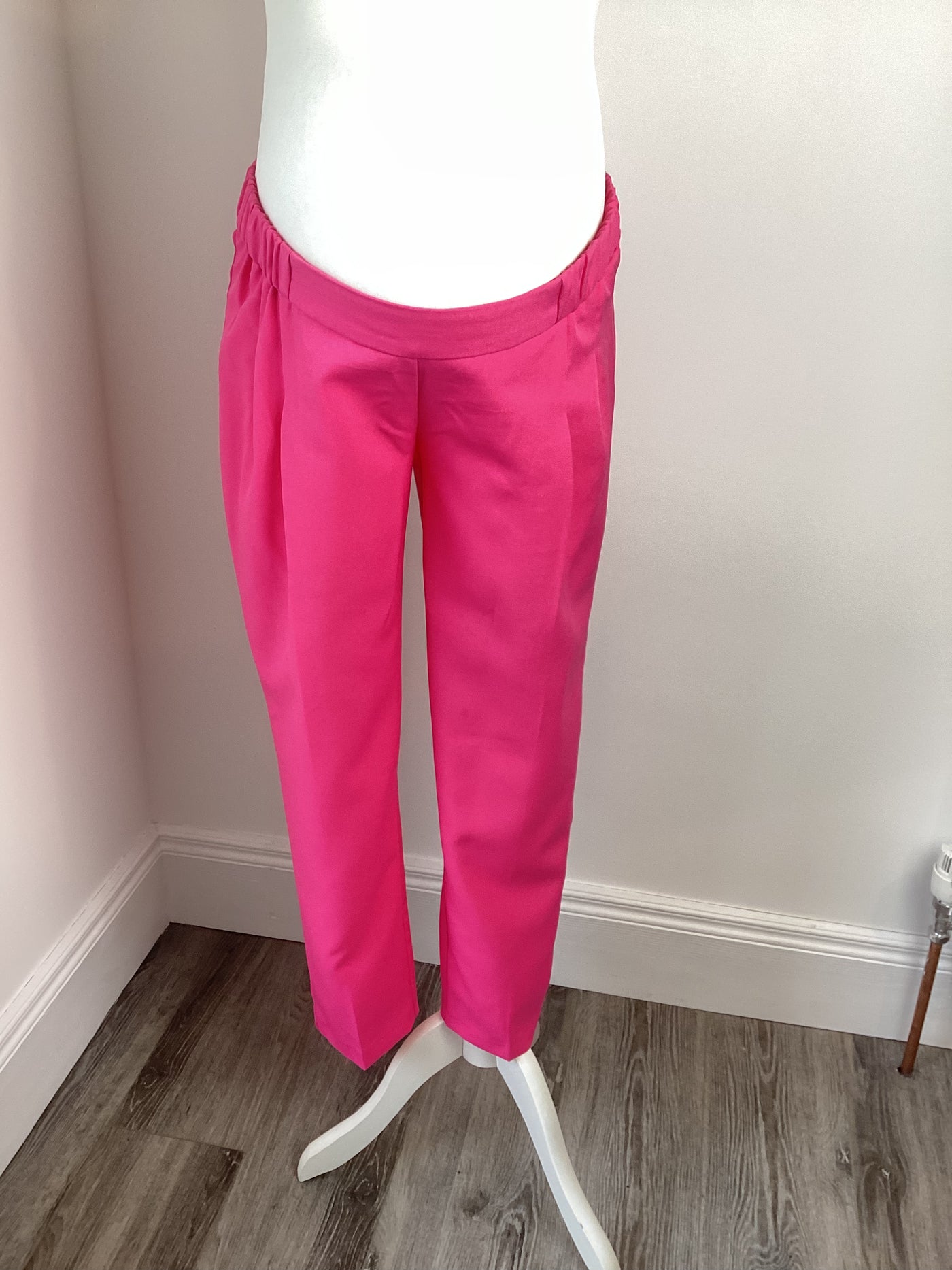 Asos Maternity bubblegum pink ankle grazer trousers - Size 10