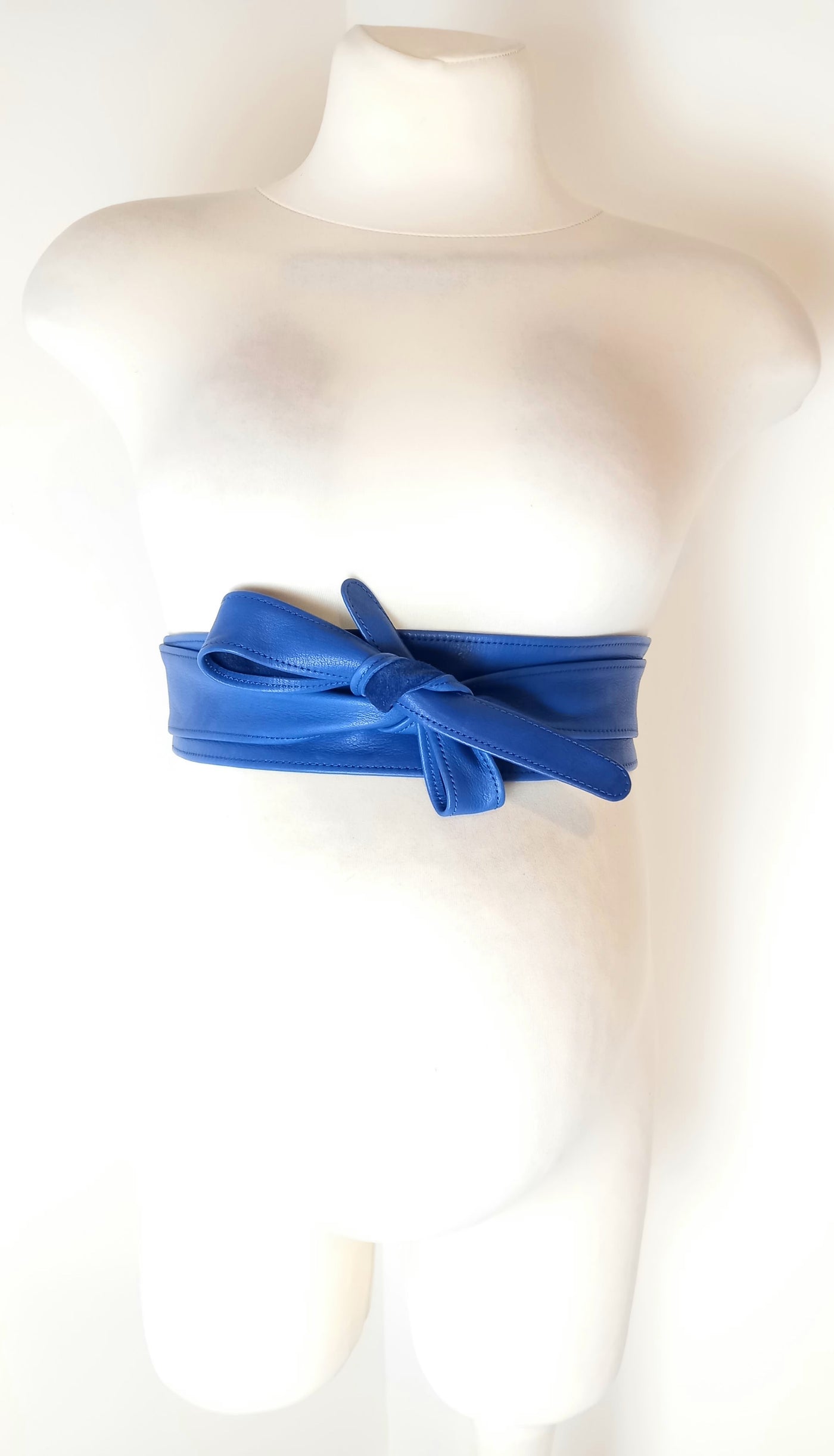 Baukjen (Isabella Oliver) Blue leather belt (wide) - One Size