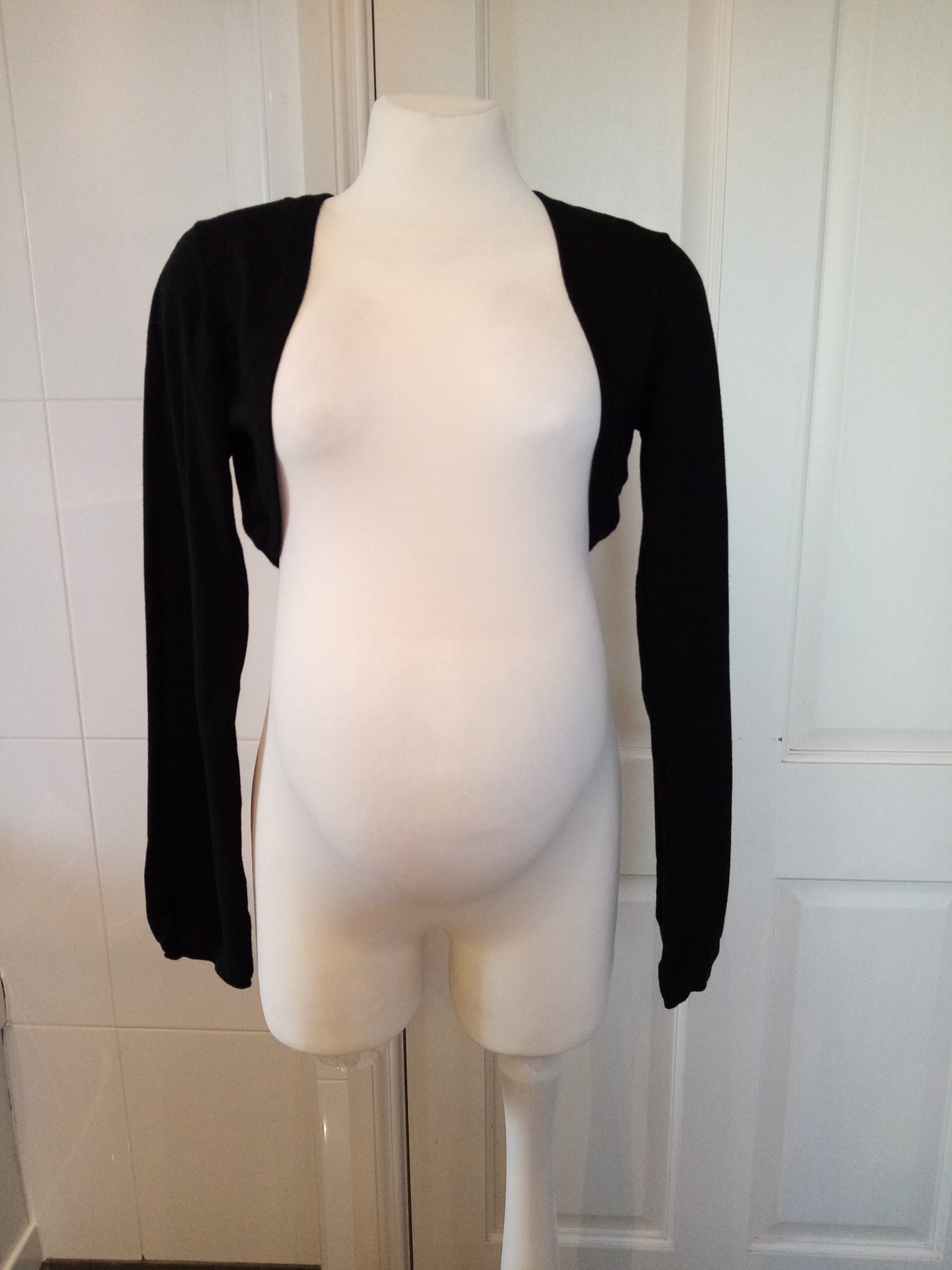 Mamalicious Long Sleeved Black Bolero Cardigan (BNWT) - Size XL (Approx UK 14)