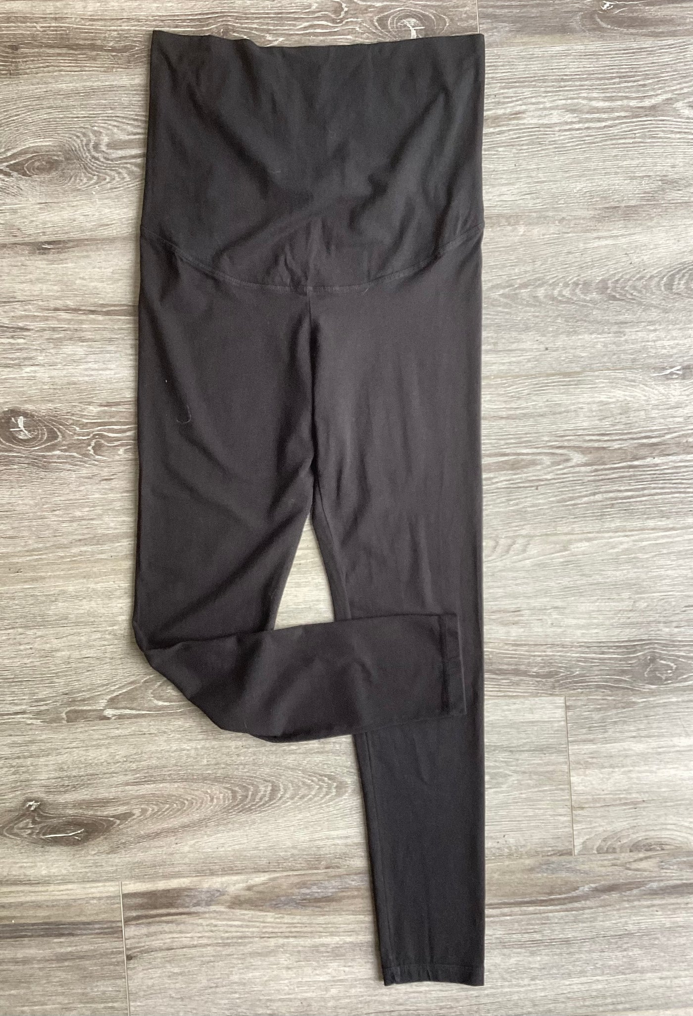 H&M Mama black overbump leggings - Size M (Approx UK 10/12)