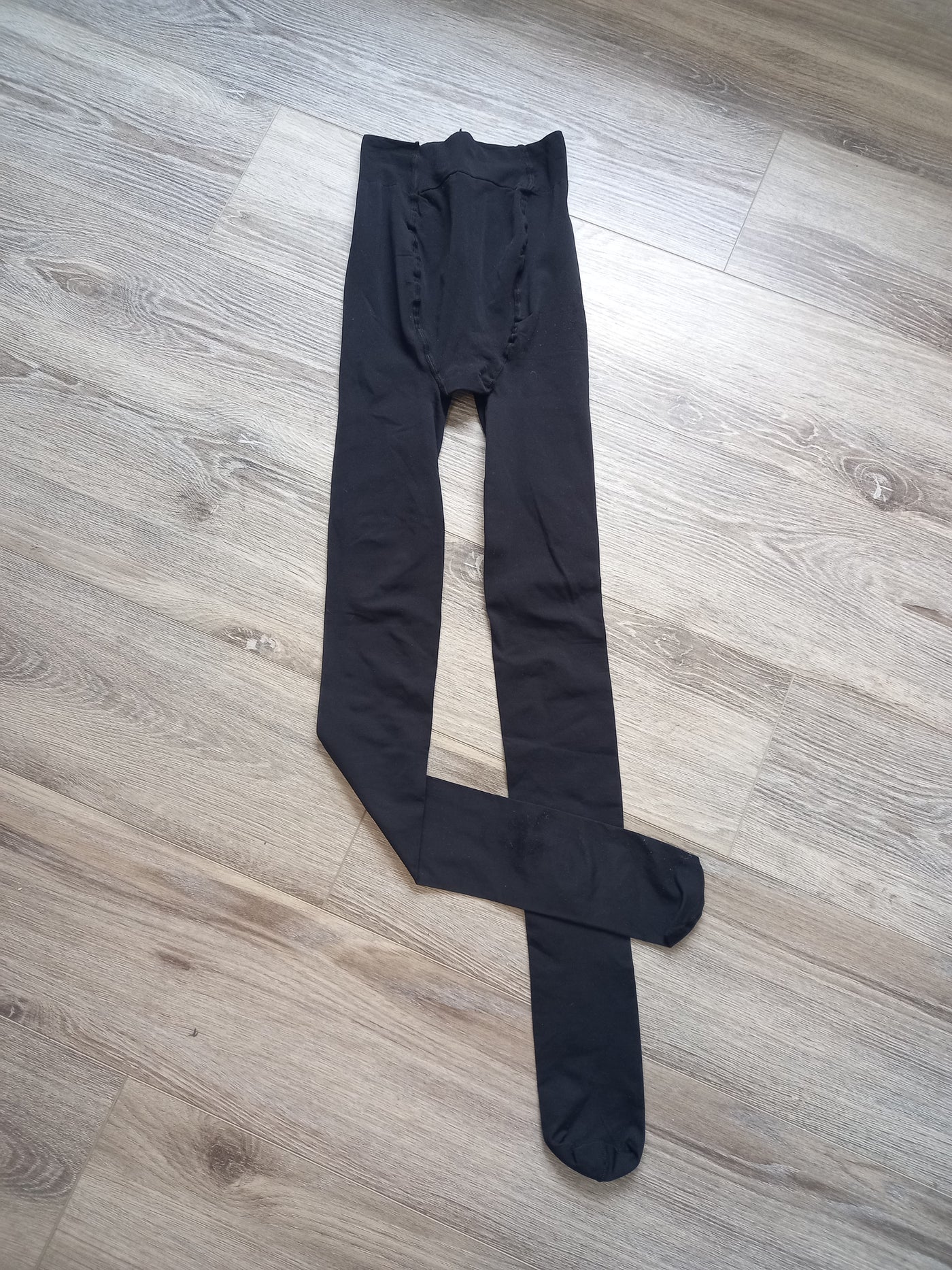 H&M Mama black overbump tights (20 denier) - Size M (Approx UK 10/12)