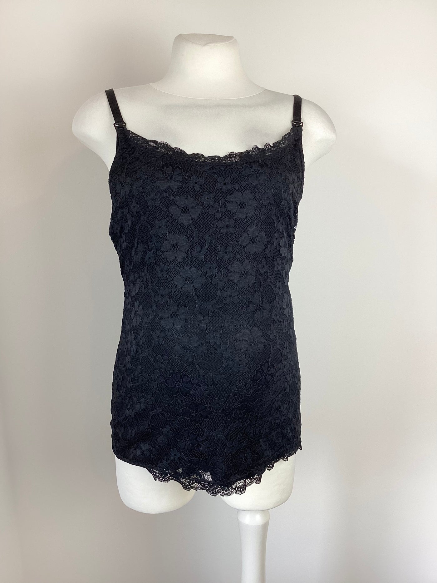 H&M Mama black lace camisole nursing top (BNWT) - Size M (Approx UK 10/12)