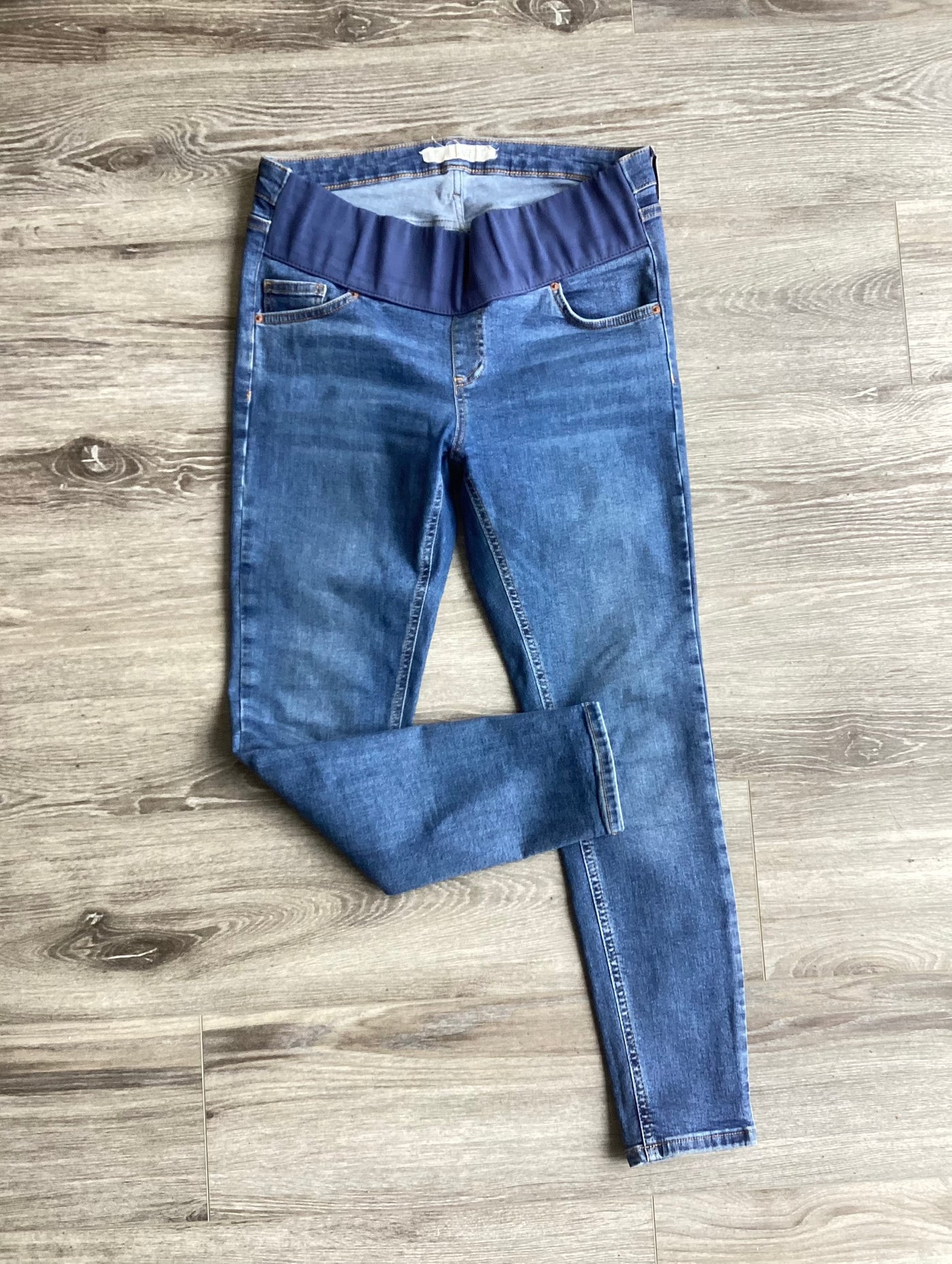Topshop Maternity blue underbump Jamie jeans - Size 10 L30