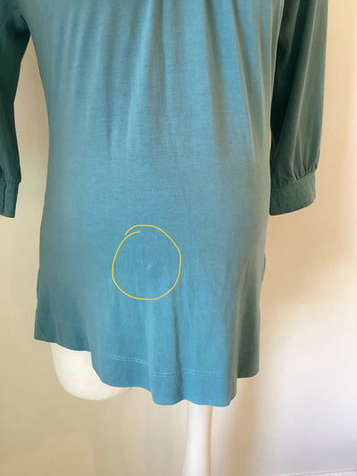 New Look Maternity cyan blue 3/4 sleeve top - Size 10
