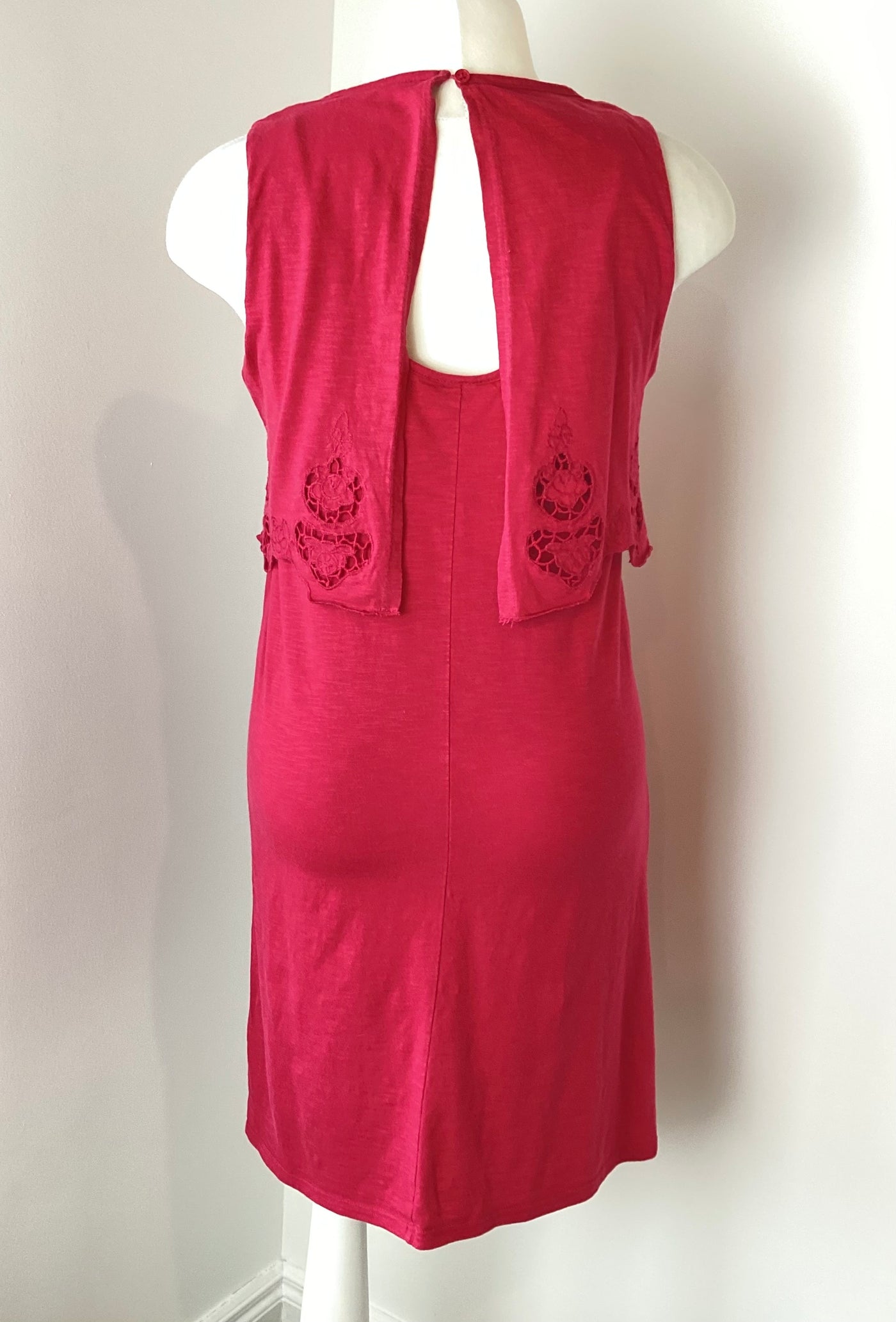 Topshop Maternity raspberry red sleeveless dress - Size 8