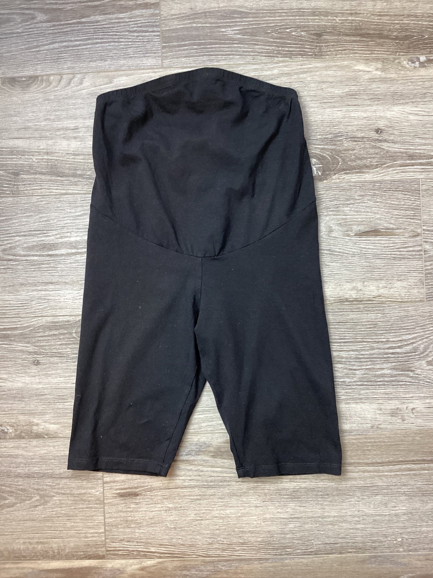 H&M Mama black overbump cycle shorts - Size S (Approx UK 8/10)