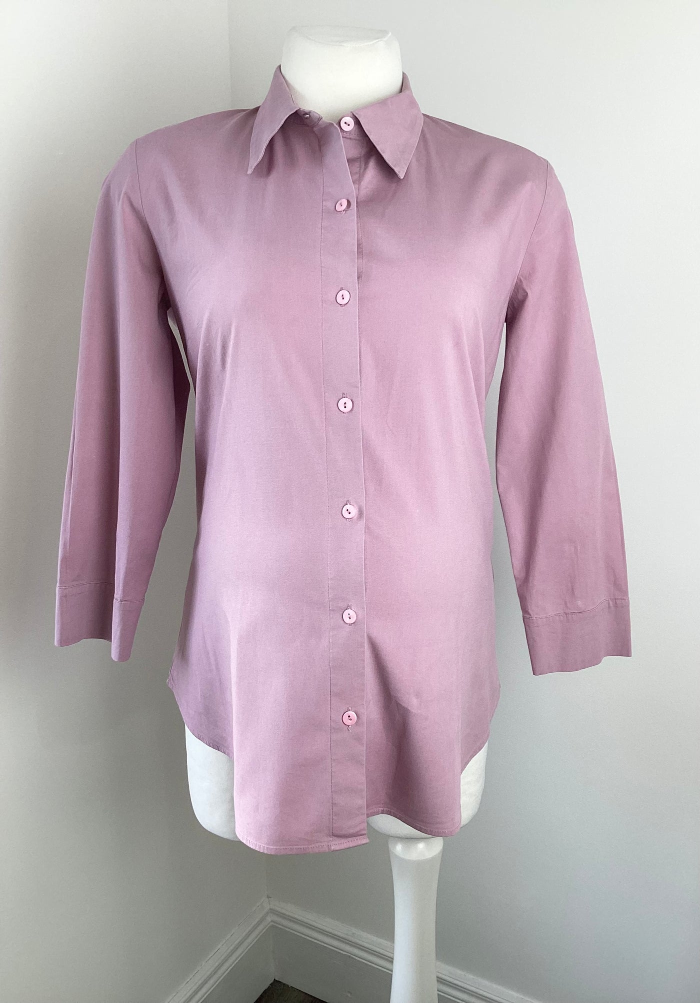 Formes Paris dusky pink 3/4 sleeve shirt - Size EUR 38 (Approx UK 10)