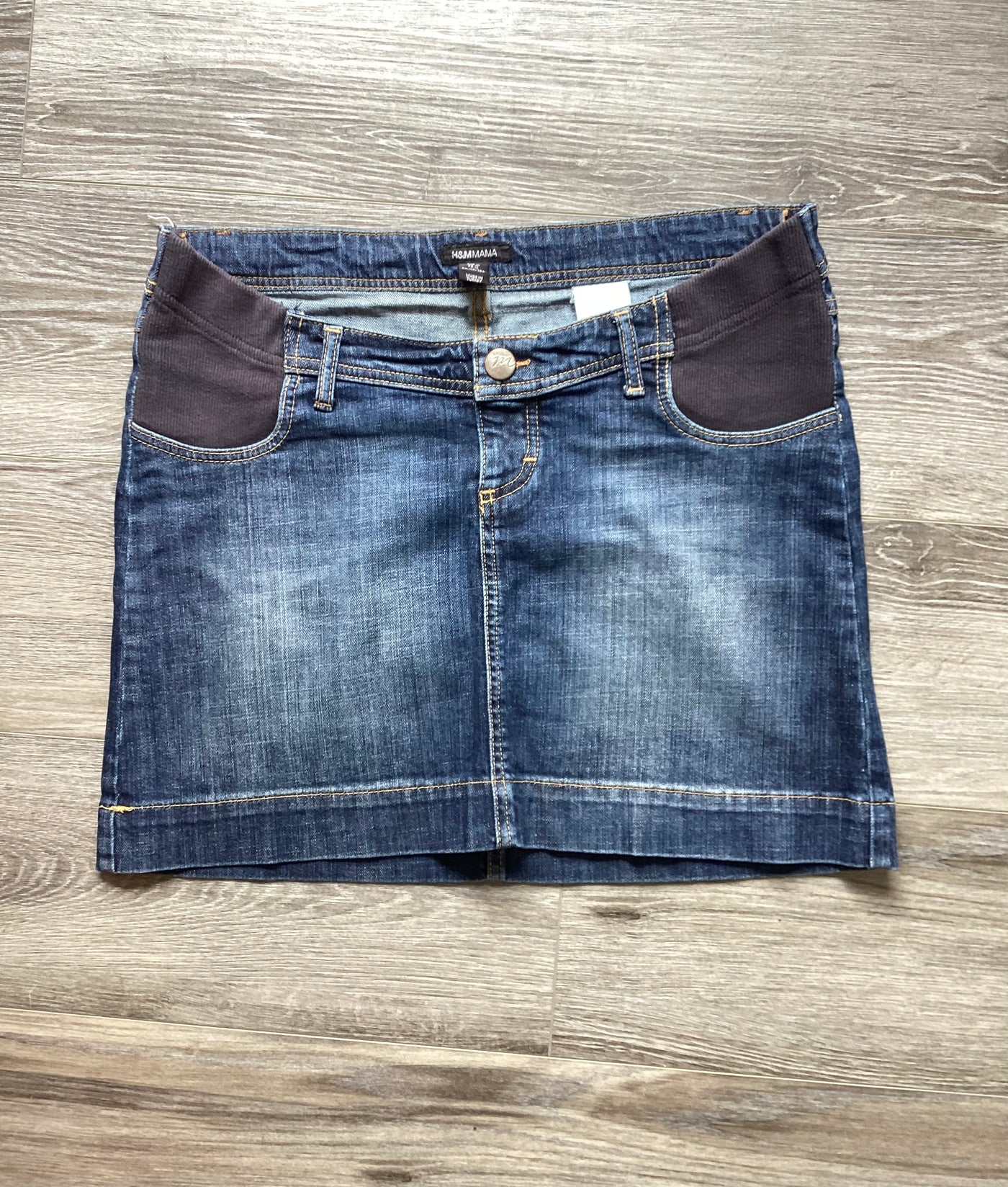H&M Mama blue underbump denim skirt - Size M (Approx UK 10/12)