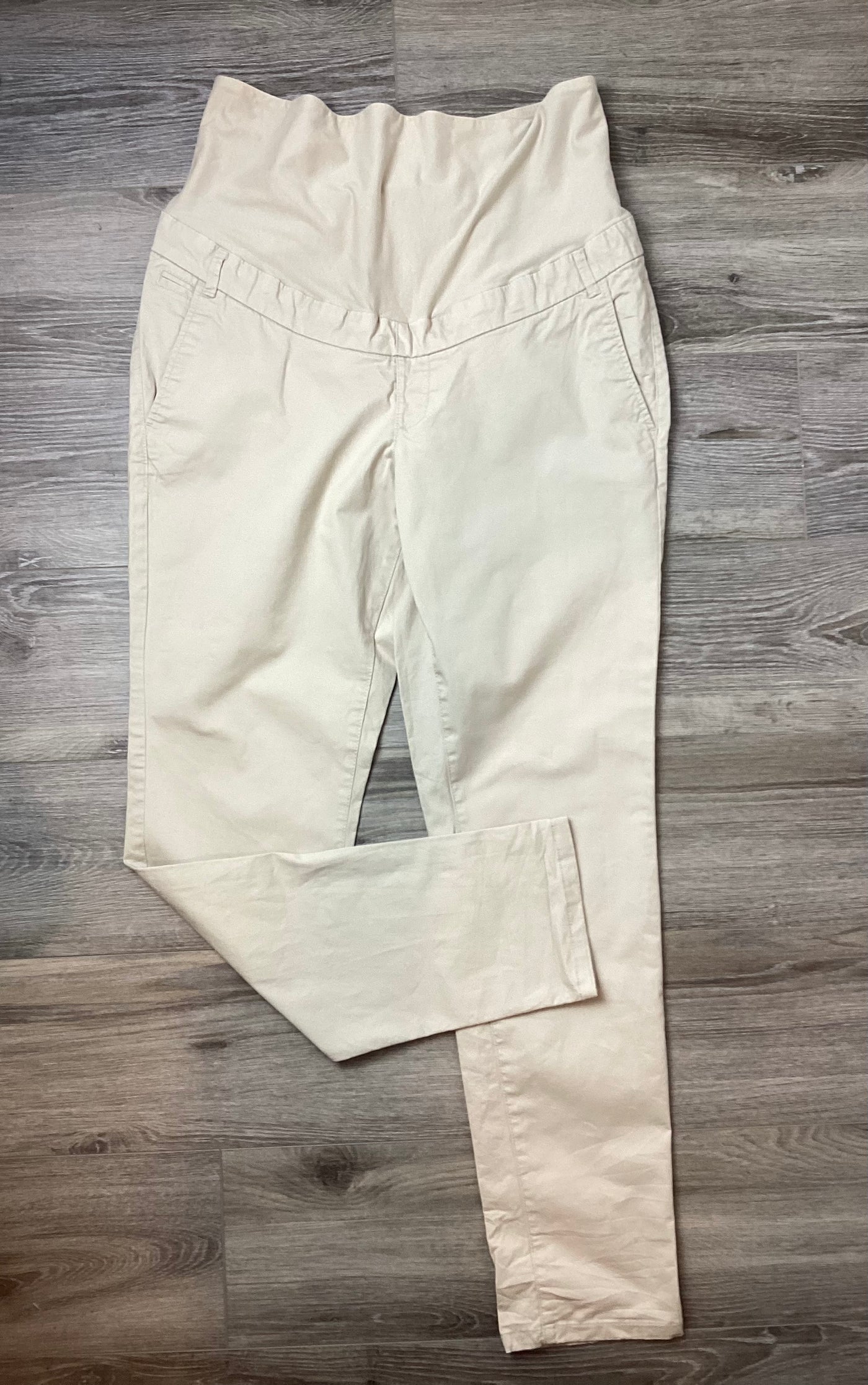 H&M Mama Stone overbump chino trousers - Size EUR 44 (Approx UK 14/16)