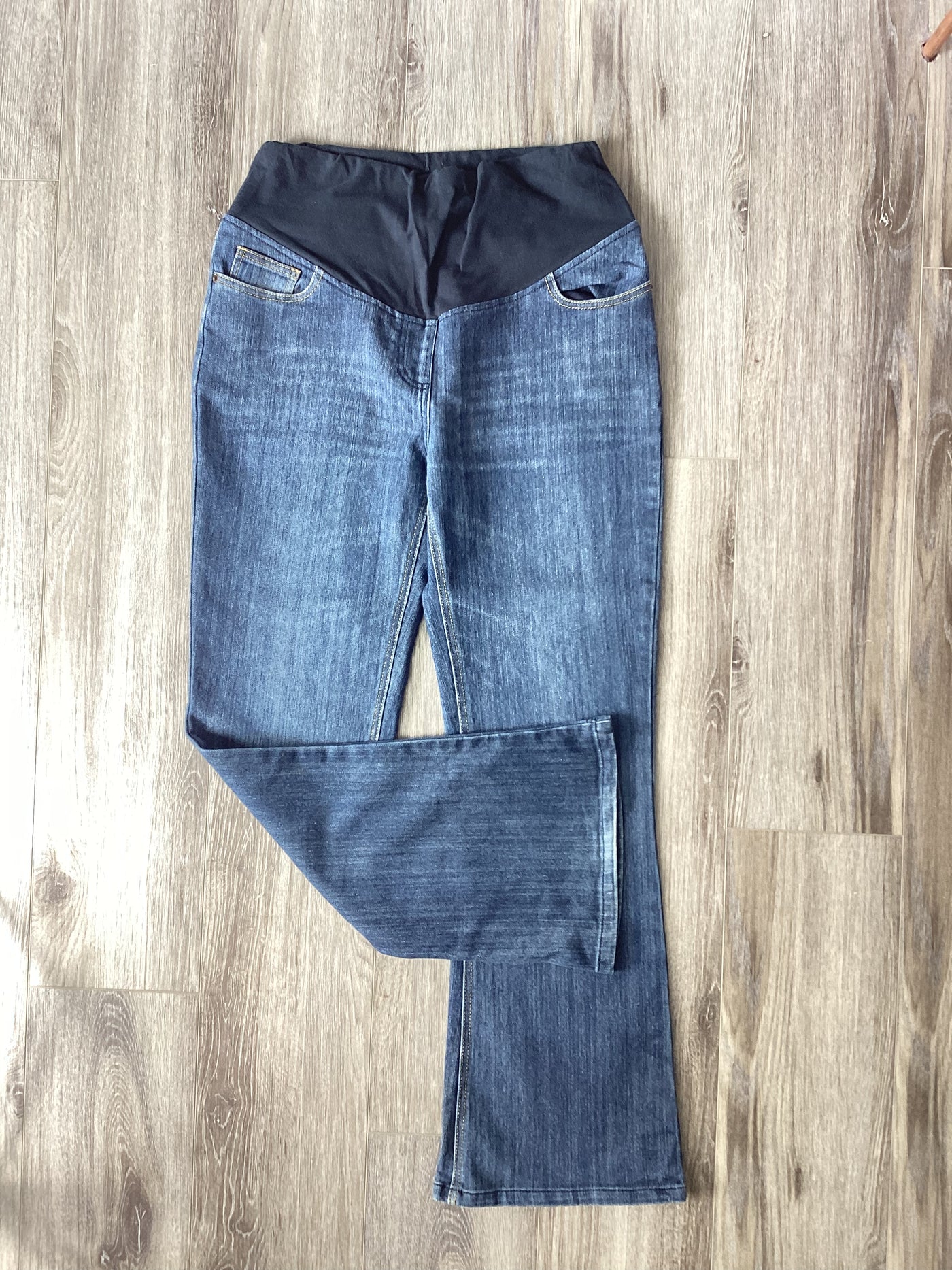 Jojo Maman Bebe blue overbump bootcut jeans - Size 10