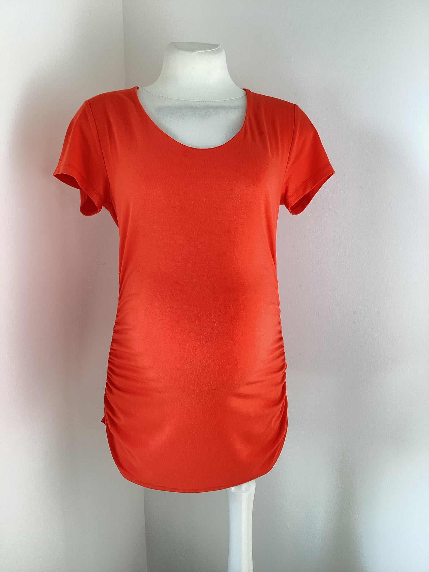 Isabella Oliver orange stretch top - Size 4 (Approx UK 14)