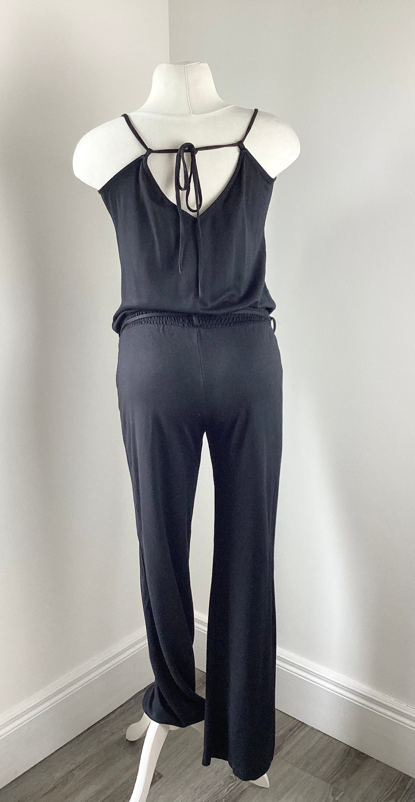 H&M Mama black jersey jumpsuit - Size S (Approx UK 8/10)