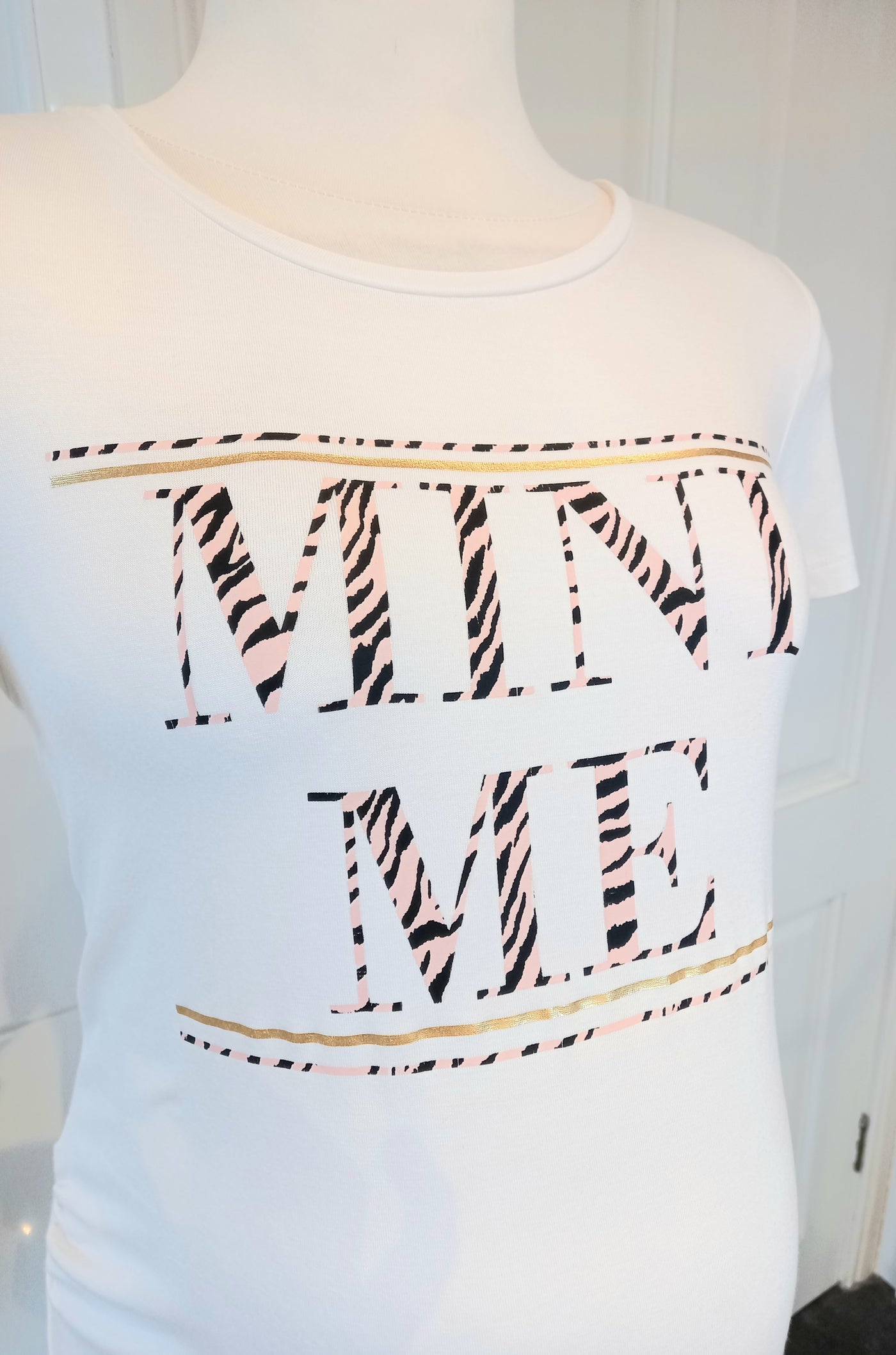 Dorothy Perkins Maternity White 'Mini Me' T-Shirt - Size 12