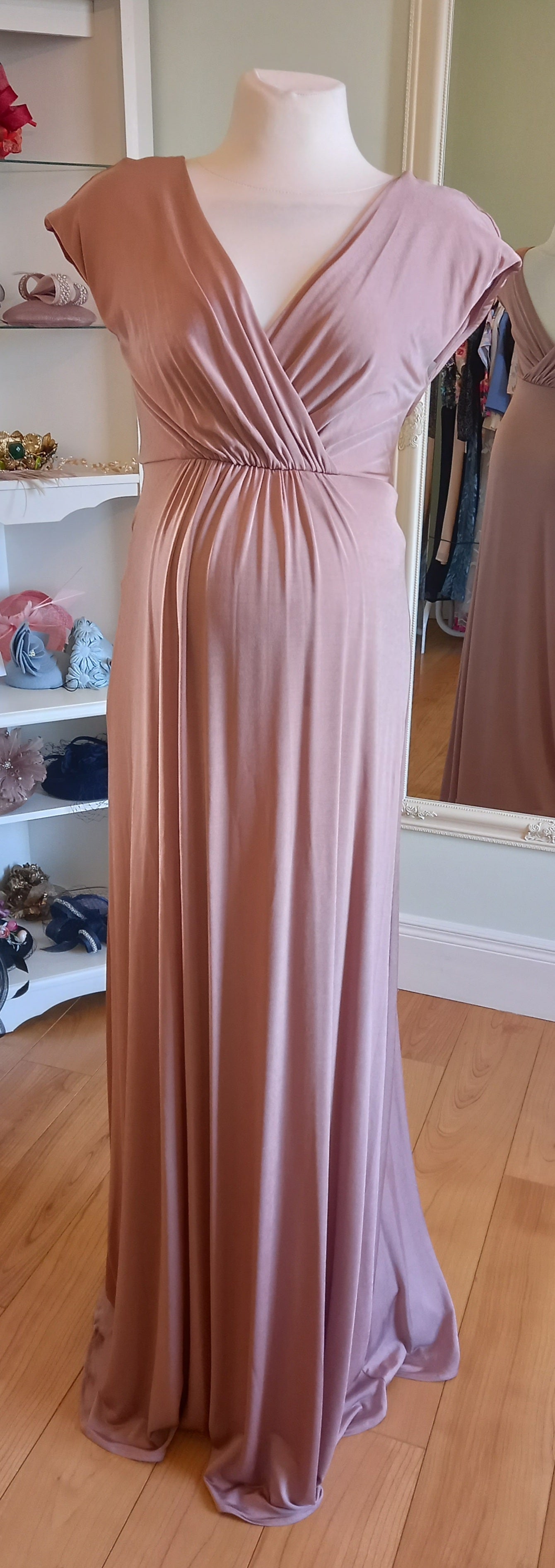 Tiffany Rose Francesca Maxi Dress in Blush (BNWT) - Size 1 (UK 8/10)