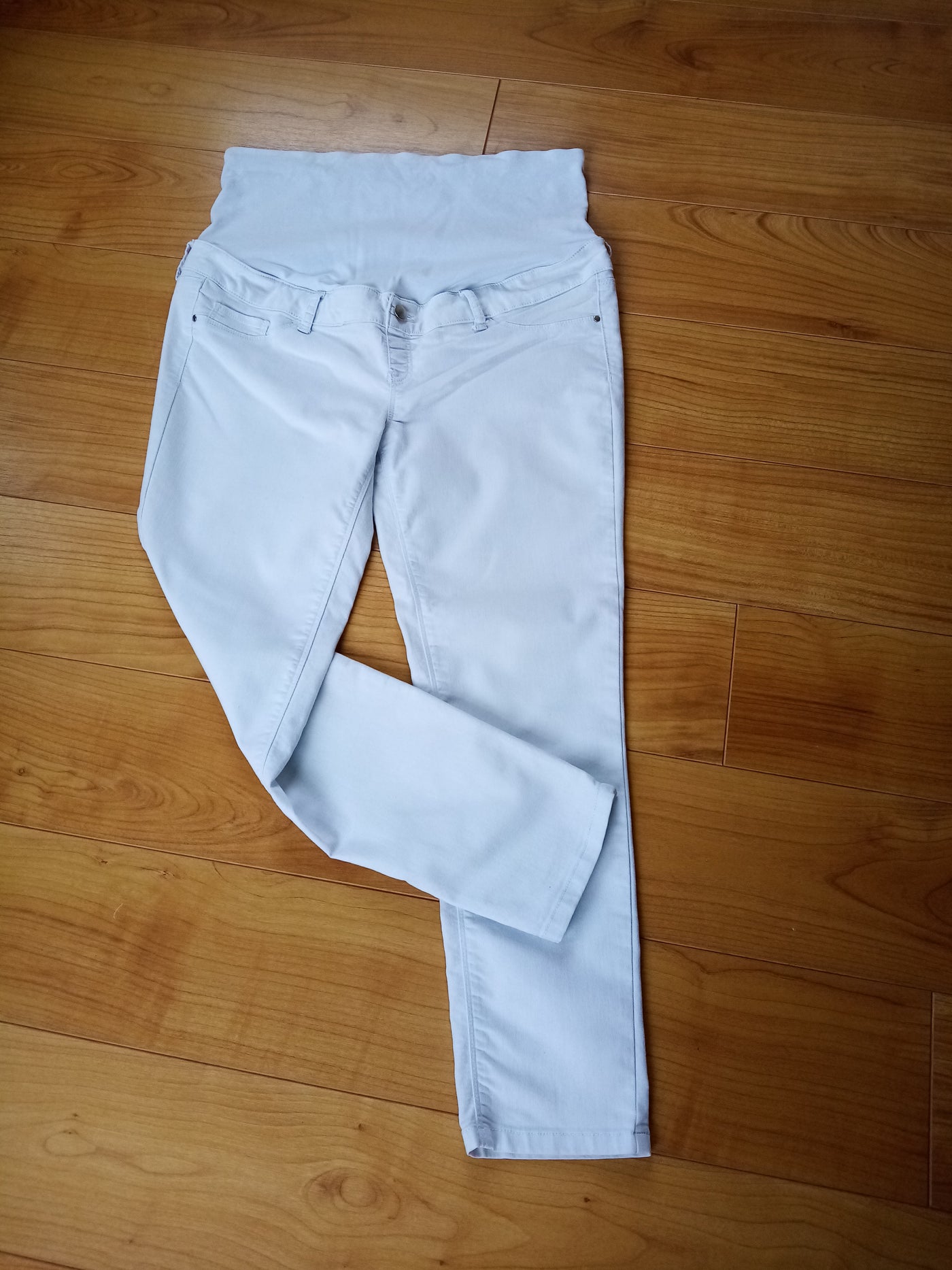 Dorothy Perkins Maternity White Over Bump Jeans - Size 14