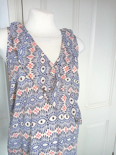 George Sleeveless Frill Top - Size 14 (would fit 12/14)