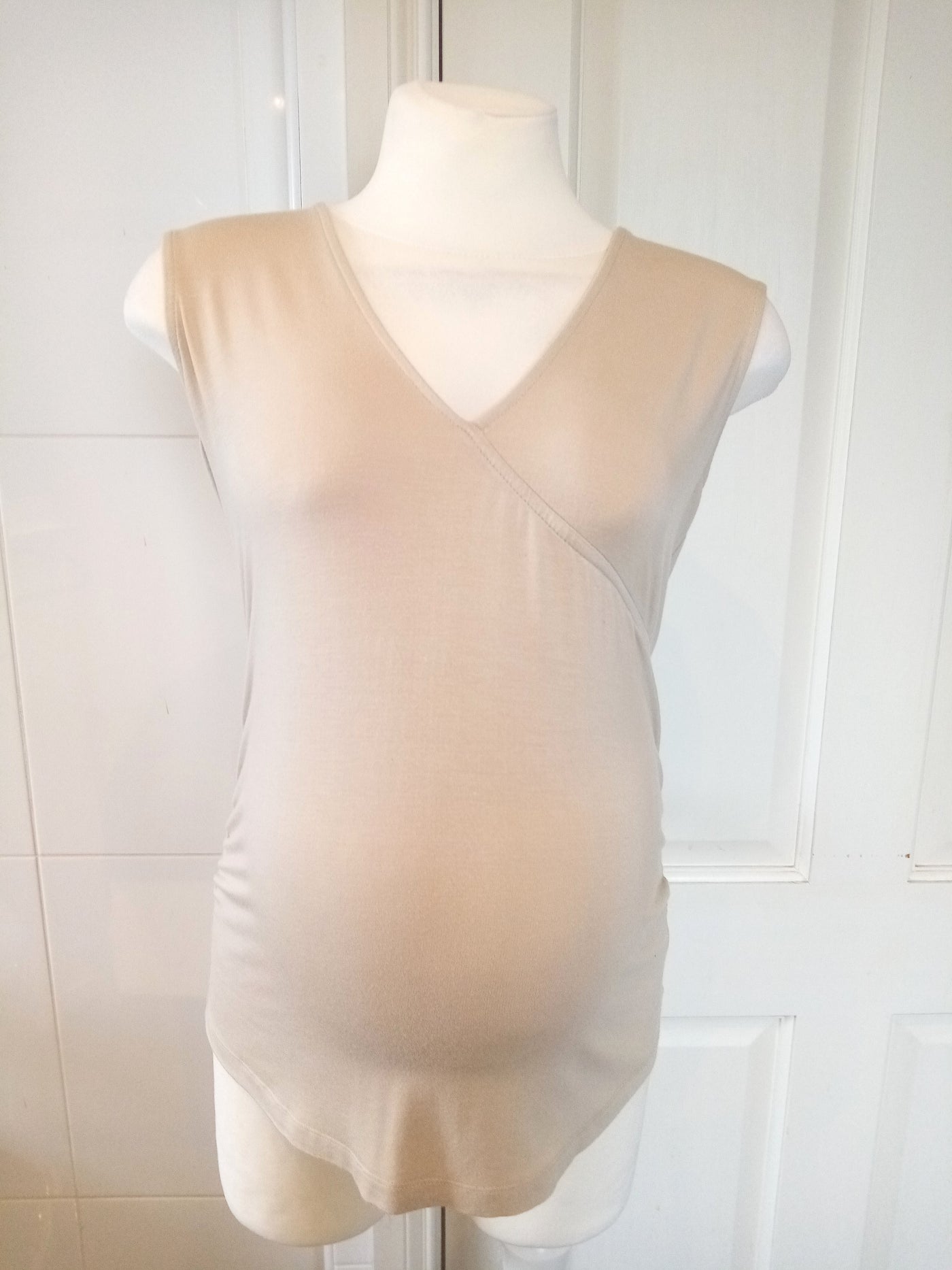 Next maternity Nude Sleeveless Top - Size 8