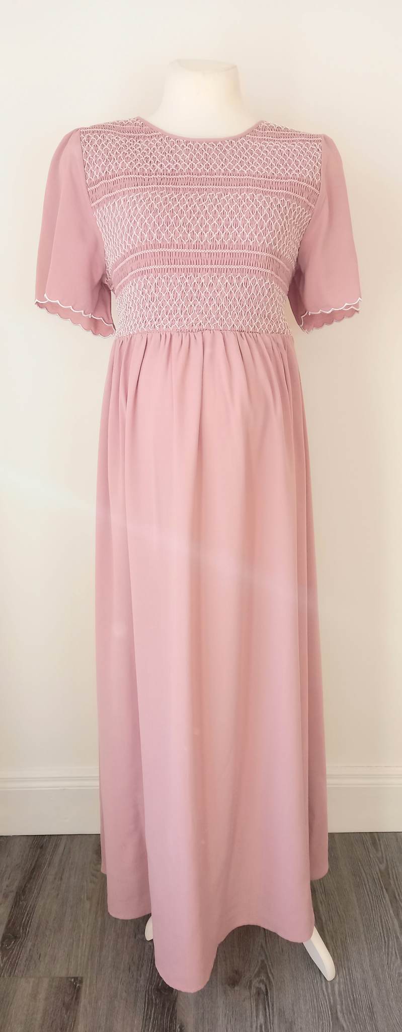 Shein Dusky Pink Maxi Dress - Size XXL (Approx UK 14/16)